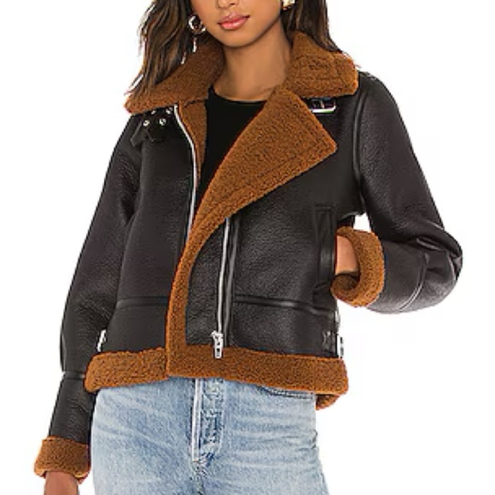 BLANKNYC faux fur jacket in Smooth Talker